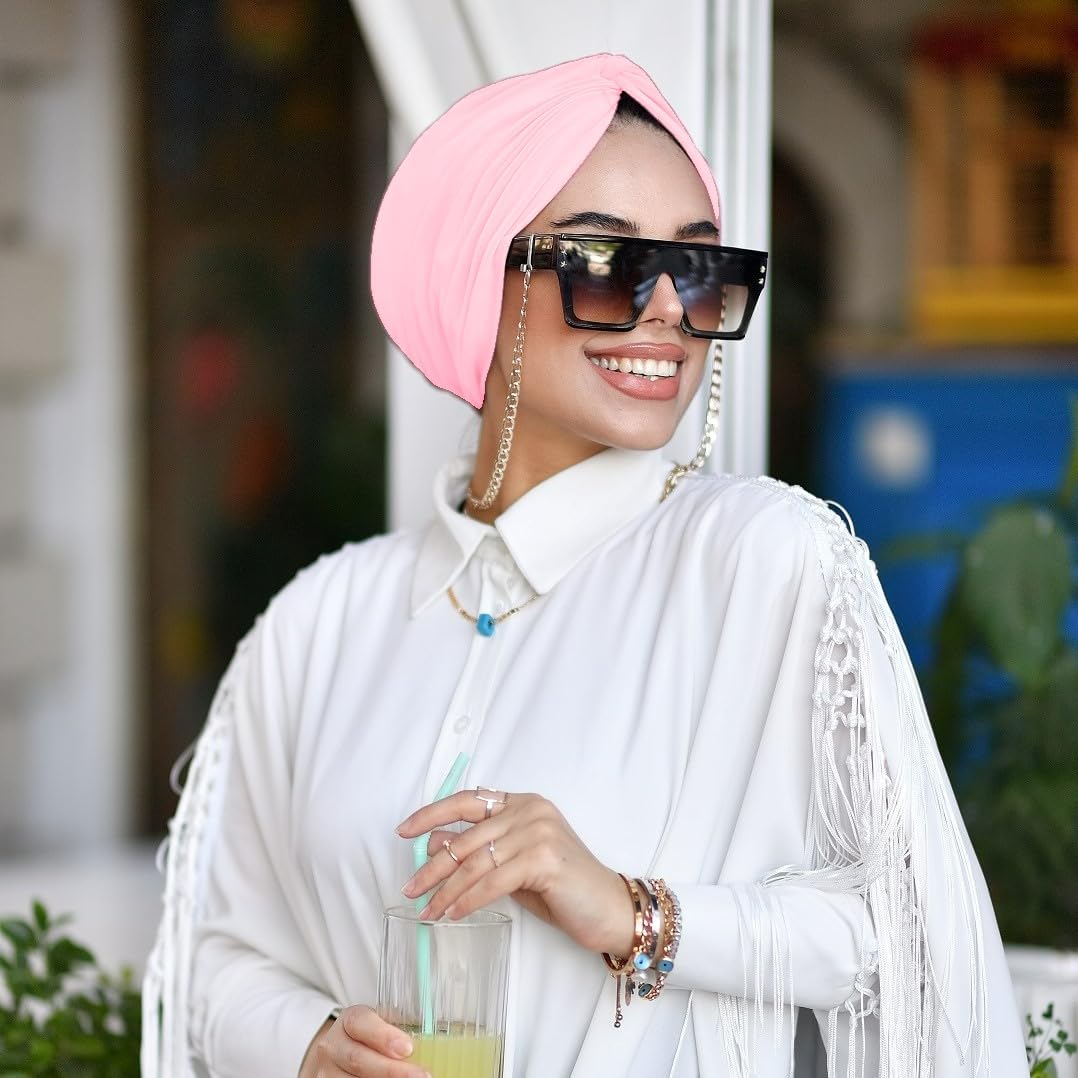 para life Knot Turbans for Women, Breathable Instant Turban|Standard Size Cotton|Pre-tied Scarf, Hijab Cap&Undercap