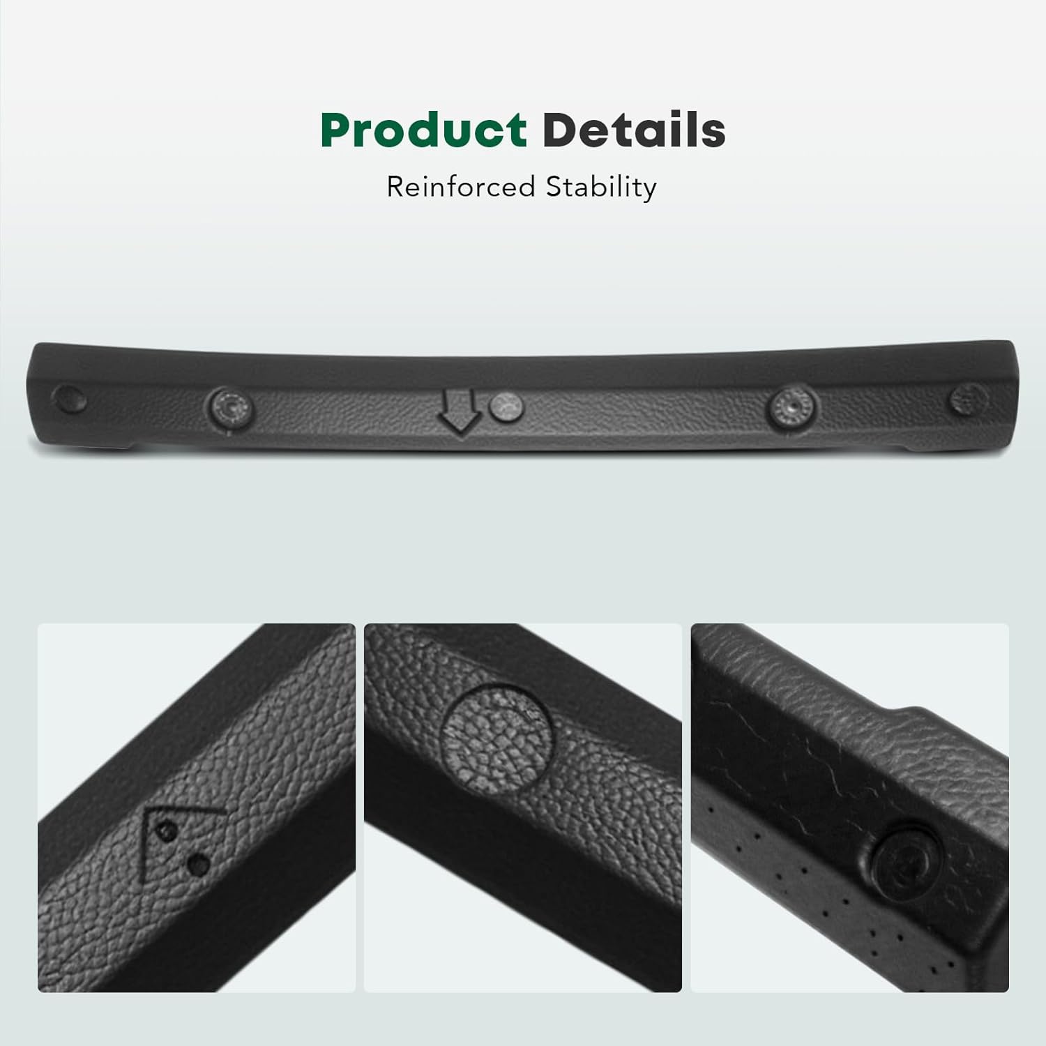 YHTAUTO Rear Bumper Absorber Compatible with Nissan Rogue 2014-2015, Fit Models Built to 5-2015, Black Bumper Face Bar Impact Energy Absorber