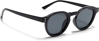 EYEJACK by Voyage UV Protected Black Round Sunglasses for Men & Women (89290CL) Price In India