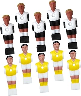 Sosoport 10 Pçs Máquina De Futebol Boneca Brinquedos Brinquedos De Mesa Acessórios De Mesa Mesa Jogador De Pebolim Estátuas Jogador De Futebol Acessórios De Pebolim Figuras De Resina