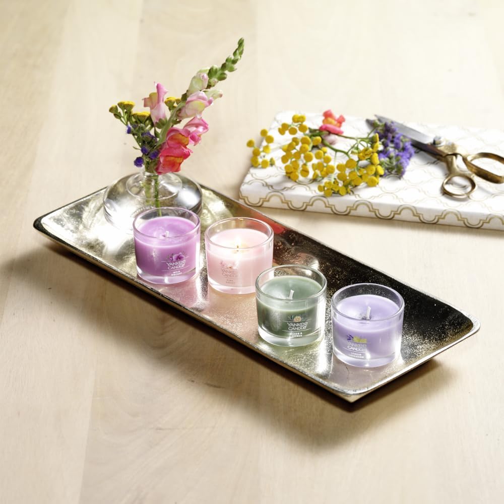 Yankee Candle Mini Jar Candles, Wild Orchid Scented, Pink Soy Wax Blend for Long Lasting Home Fragrance and Decorative Table Accents, 1.3 Ounce (Pack of 12)