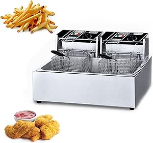 Amazon.co.jp: Deep Fryer Pot Stainless Steel Fry Pan 3.2L/12.9