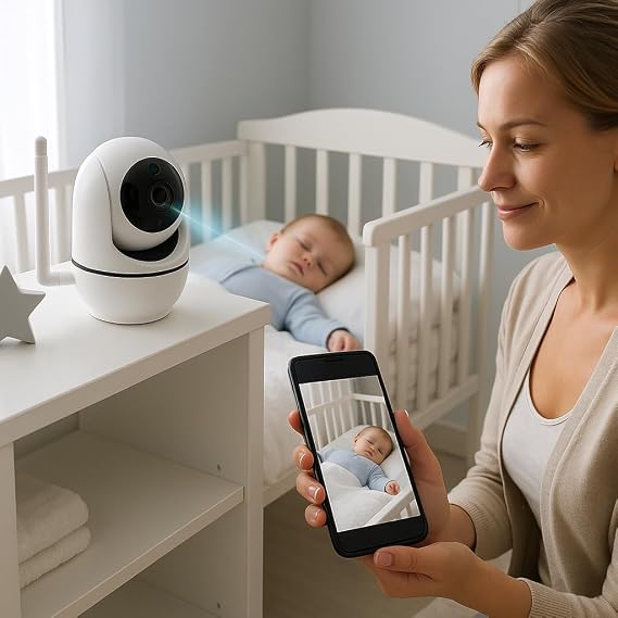 WiFi Smart Security Camera | 360° Vision | Motion Detection & Instant Notification | Night Vision | 24/7 Remote Monitoring & Cloud Storage Supported