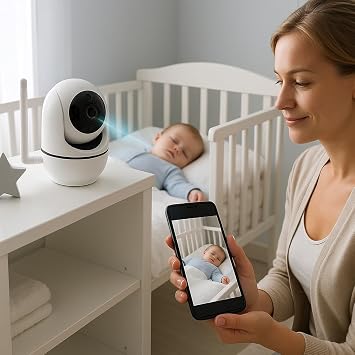 WiFi Smart Security Camera | 360° Vision | Motion Detection & Instant Notification | Night Vision | 24/7 Remote Monitoring & Cloud Storage Supported