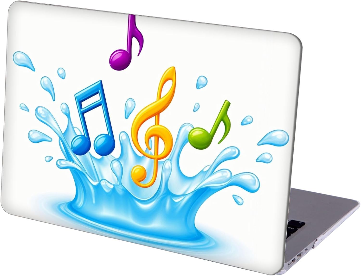 Compatible with MacBook Neo 13-inch, Hard Shell Case with Keyboard Cover and Screen Protector (A3404 A18 Pro chip, 2026 Release) - Music Note MC21844