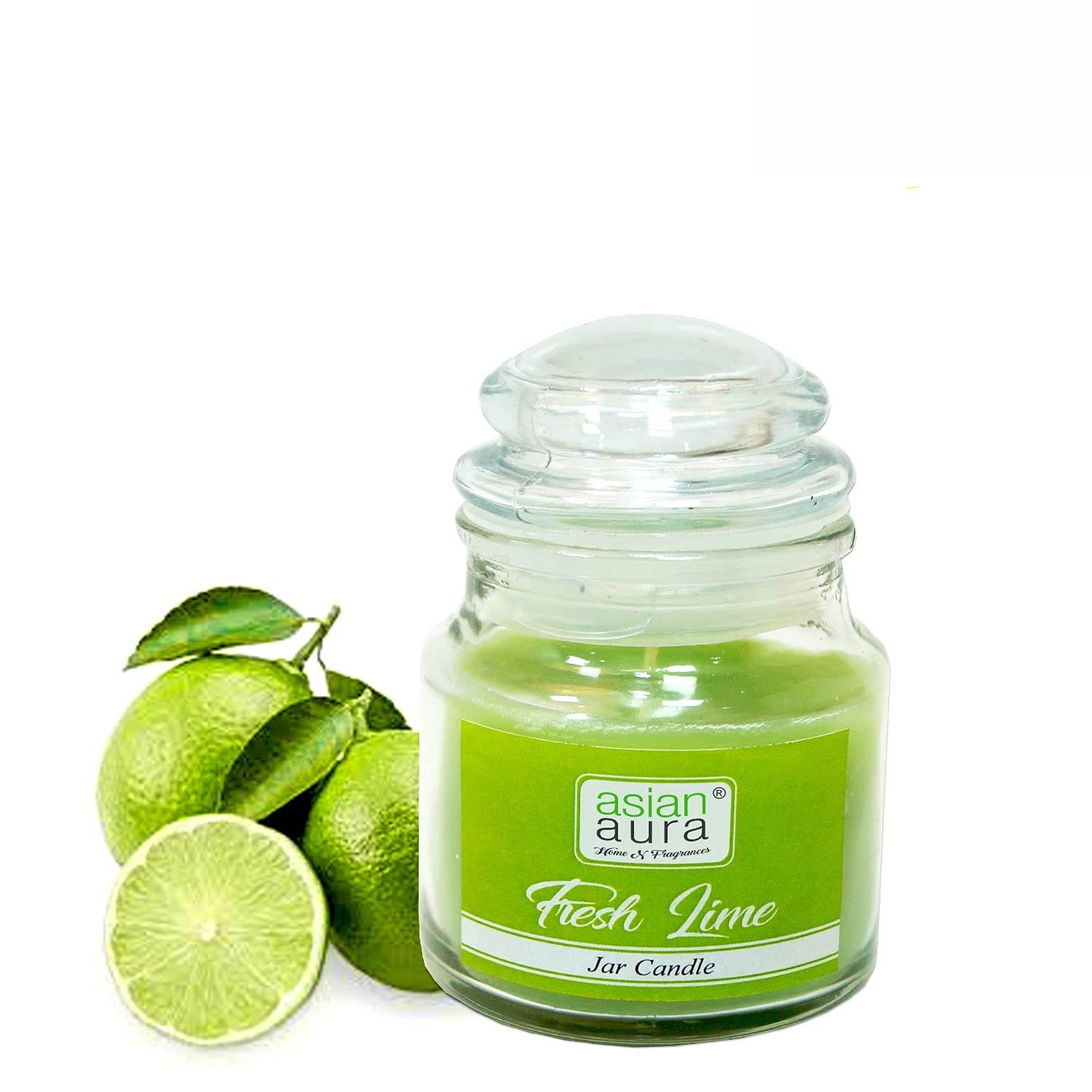 Asian Aura Fresh Lime, Highly Fragranced, Yankee Jar Candle,2.65 Oz Wax (Pack of 1).