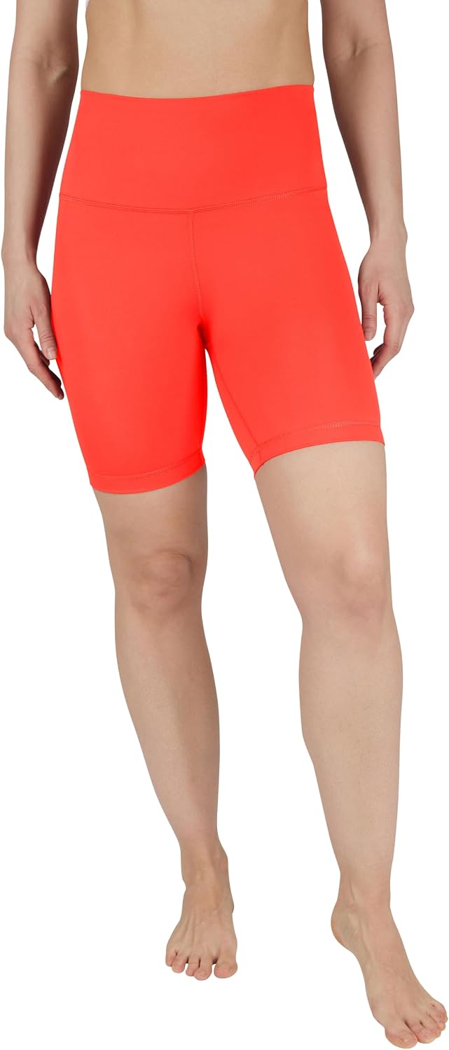 Yogalicious Womens 5”, 7” High Waisted Biker Shorts Squat Proof Workout Yoga Short 2 Pack