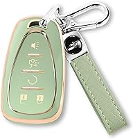 Vista 14 de QBUC Funda para llavero Chevy con llavero protector de TPU para Chevrolet Equinox Malibu Traverse Blazer Camaro Impala Cruze Volt Bolt Sonic Trax