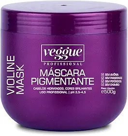Máscara Matizadora Roxa/Violine, Roxo, Veggue,500ml