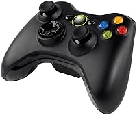 Microsoft Xbox 360 Wireless Controller for PC & Xbox 360 - Black Ergonomic Gamepad with 30ft Range & Vibration