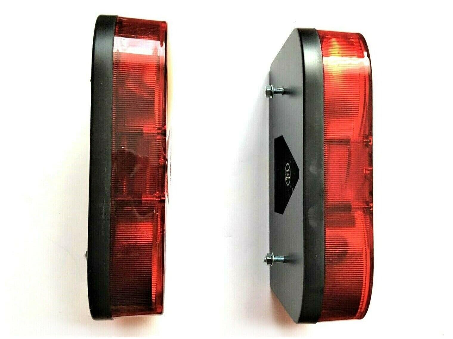 Kit de iluminación LED para remolque 12V/24V – 2 luces traseras LED, luces matrícula, reflectores y cable 13 pines – Homologación E9