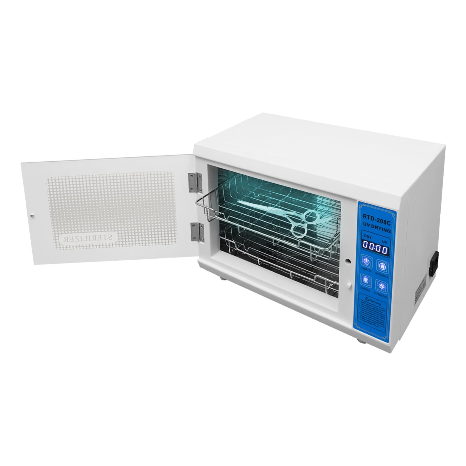 Stérilisateur UV 12 l 160 W séchage à l'ozone 2 niveaux pour salon de