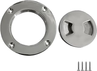 XIALUO 3 Inch Hatch 316 Stainless Steel Round Non Slip Inspection Hatch Deck Plate with Detachable Cover for Marine Boat Yacht