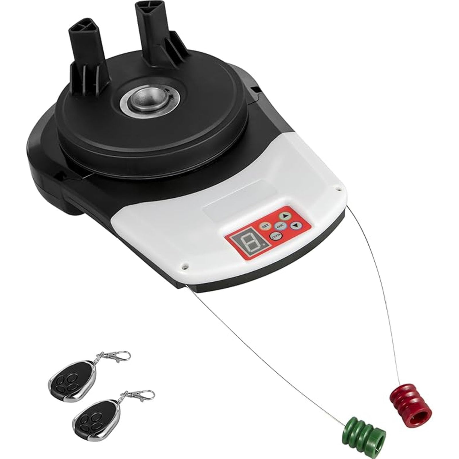 Fcttcd Automatic Roll Up Door Opener, Auto Garage Roller Gate Opener Kit With 2 Remote, 800 N Lift Force, Apply For Store Garage Warehouse Farm Barn