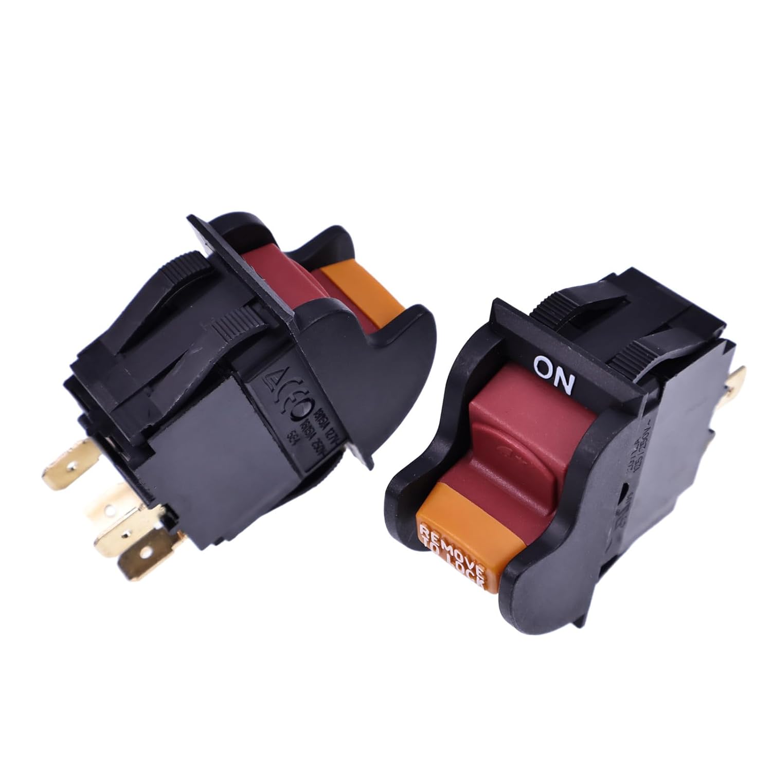 IEQFUE 2PCS Electric SW7A On-Off Table Saw Toggle Switch 489105-00 Compatible with Delta 11-900 31-120 Ryobi 46023 760271017 Craftsman OR90037 Drill Press 34-670 Hitachi Jet Grinder Sander Tile Saw
