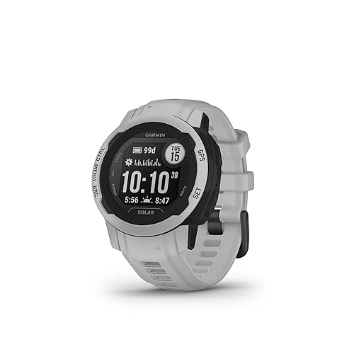 Garmin Instinct 2 Solar, GPS Outdoor Watch, Solar Charging Capabilities, Multi-GNSS Support, Tracbak Routing, Mist Gray (Renewed)