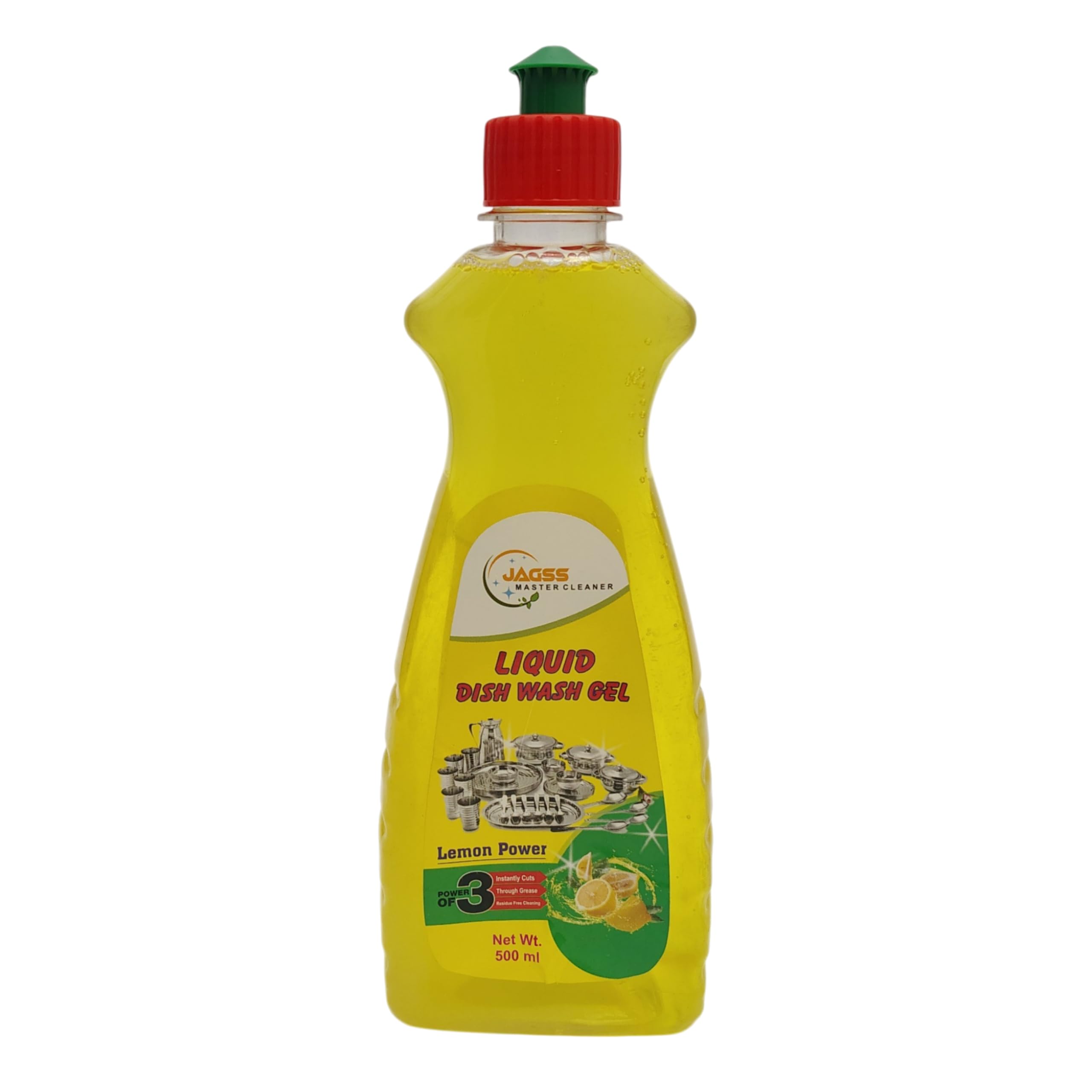 Master Cleaner Liquid Dish Wash Gel, Lemon Power, 500 ml | Cuts Through Grease, Residue-Free Cleaning, Power of 3 Formula, Lemon Fragrance, Kitchen Utensils-image-22