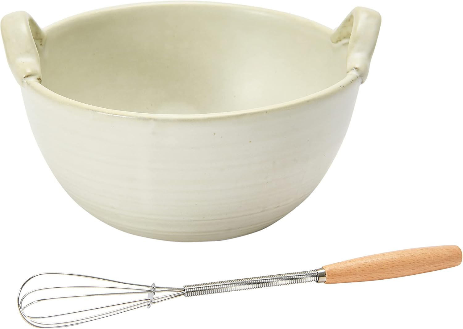 Stoneware Batter Bowl Whisk