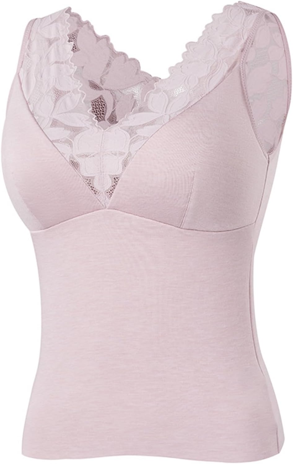 Autumn Winter Mulberry Silk Thermal Tank Top For Women Thick Fleece Silk Vest Camisole Base Layer Underwear Undershirt
