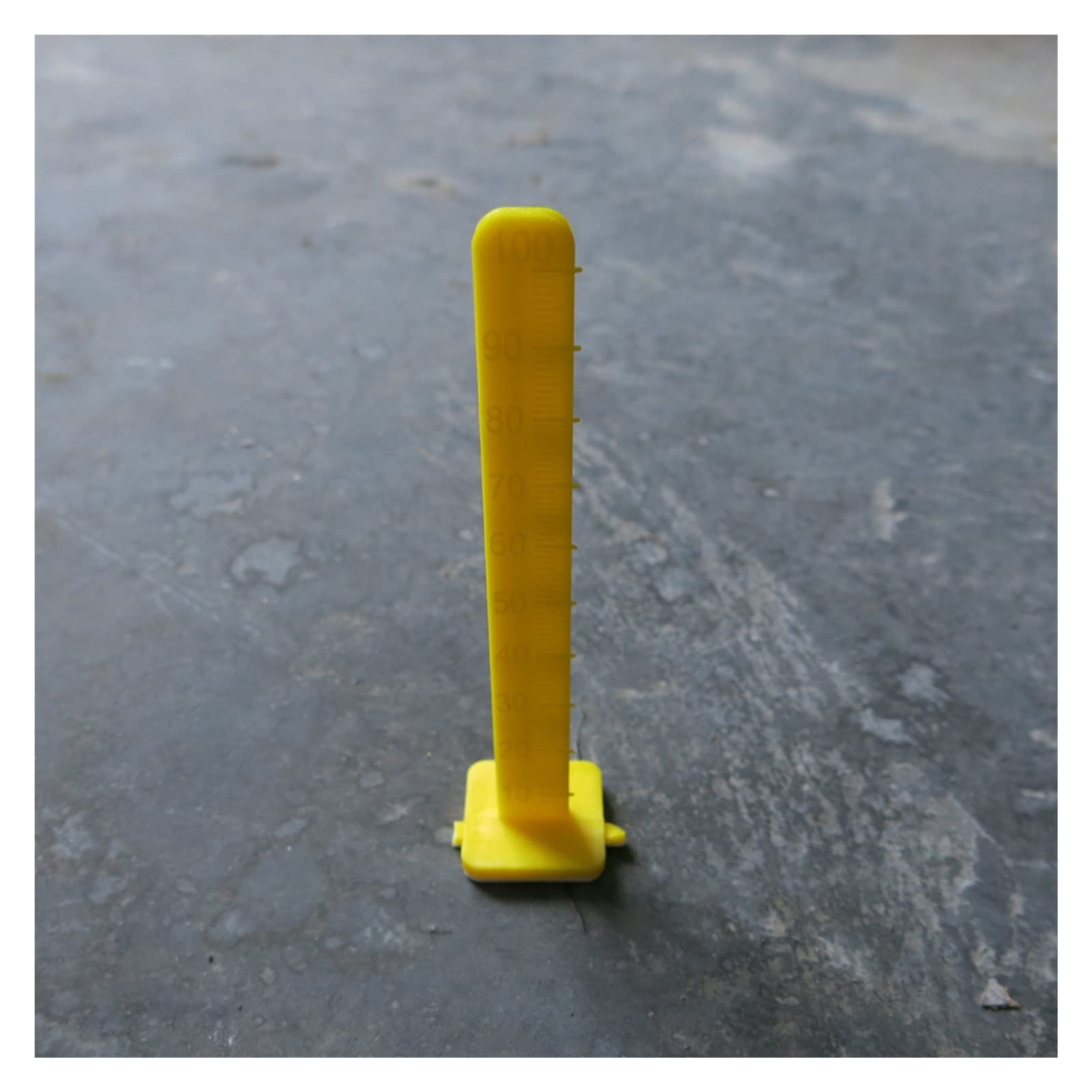 yaoqijie Pioli di livellamento del Pavimento Giallo da 4 Pollici for misurazione del Cemento versato Pins Auto Livellamento 50 Pack Lasting