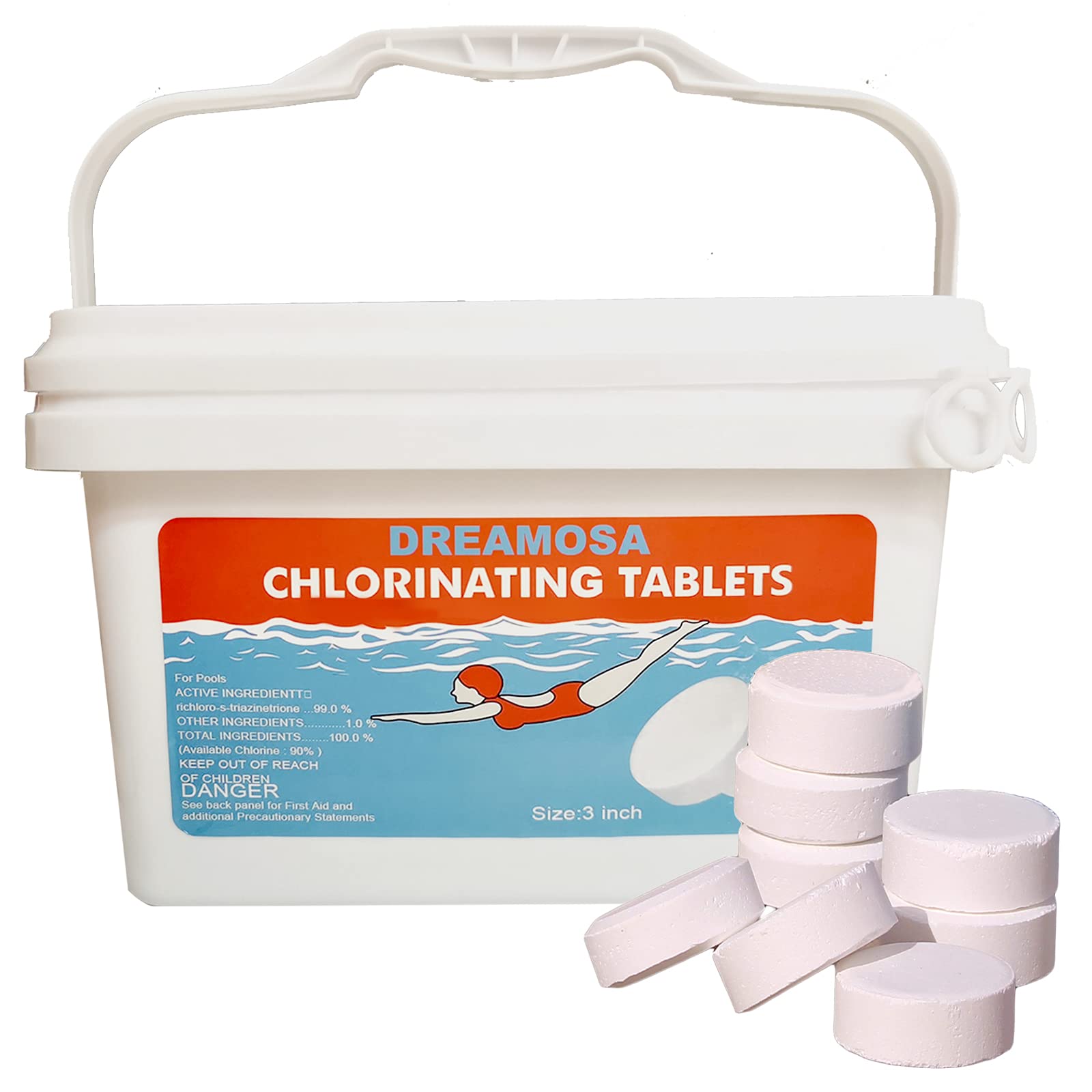 Buy Pool Chlorine s 3 Inch 5Pounds LongLasting SlowDissolving
