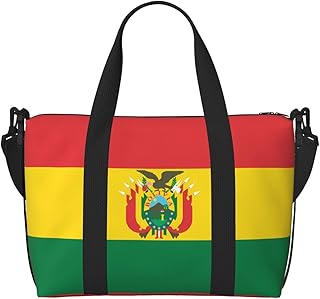 Phayah Flag Of Bolivia Travel Duffel Bag Handbag Carry-On Luggage Bag Overnight Foldable Unisex Airline Travel Personal Items Bag