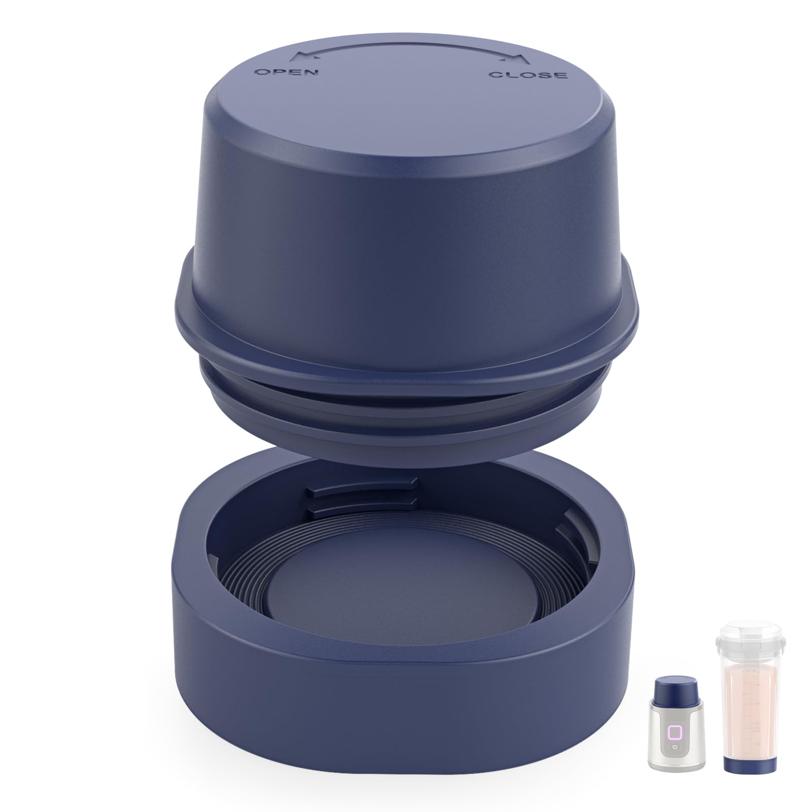 Replacement Blade Cover & Cap for Ninja Blast Portable Blender, Blue