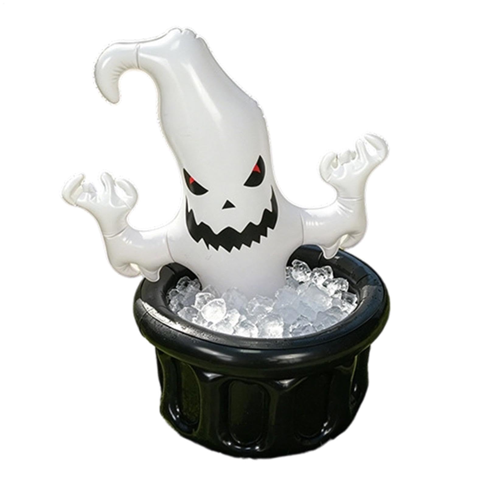 Recipiente para bebidas a prueba de fugas con diseño inflable de fantasma Halloween