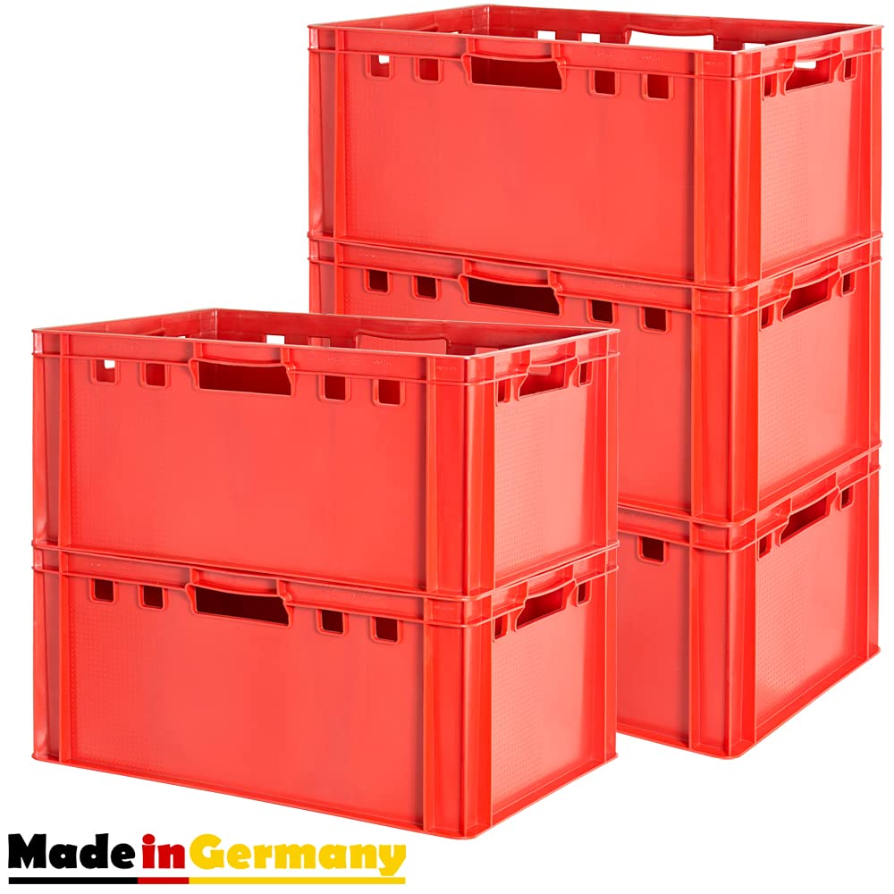 Kingpower Euro Apilamiento de Plástico Caja Industrial Euro Caja Almacenamiento Eurobox E3, Número:5