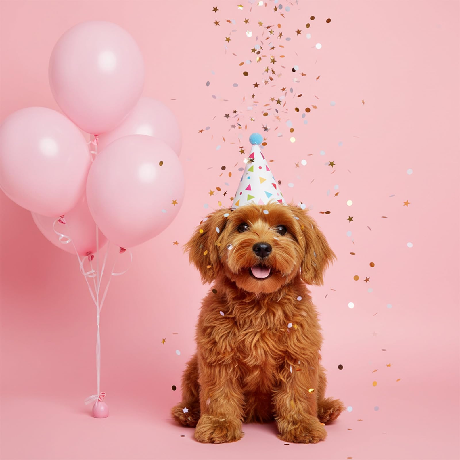 12 cappelli da festa per animali di peluche, 6 stili per gatti e cani, cappelli da festa con pompon, cappello a cono di carta, copricapo per celebrazioni per gattini, conigli, piccoli animali