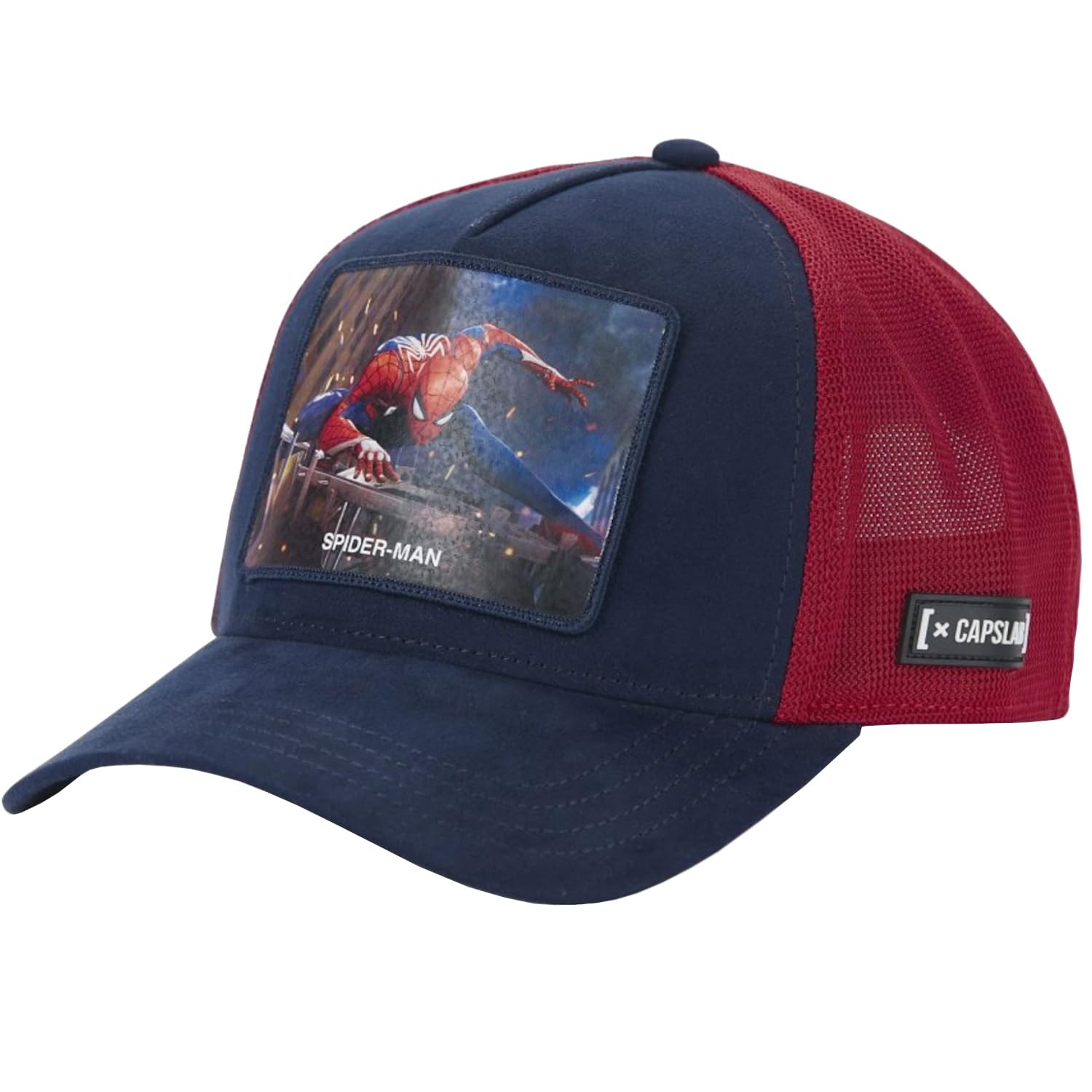Capslab Men's Cap with a Visor, red, One Size