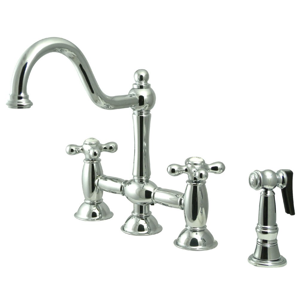 Kingston Brass KS3791AXBS Restoration Centerset Kitchen Faucet