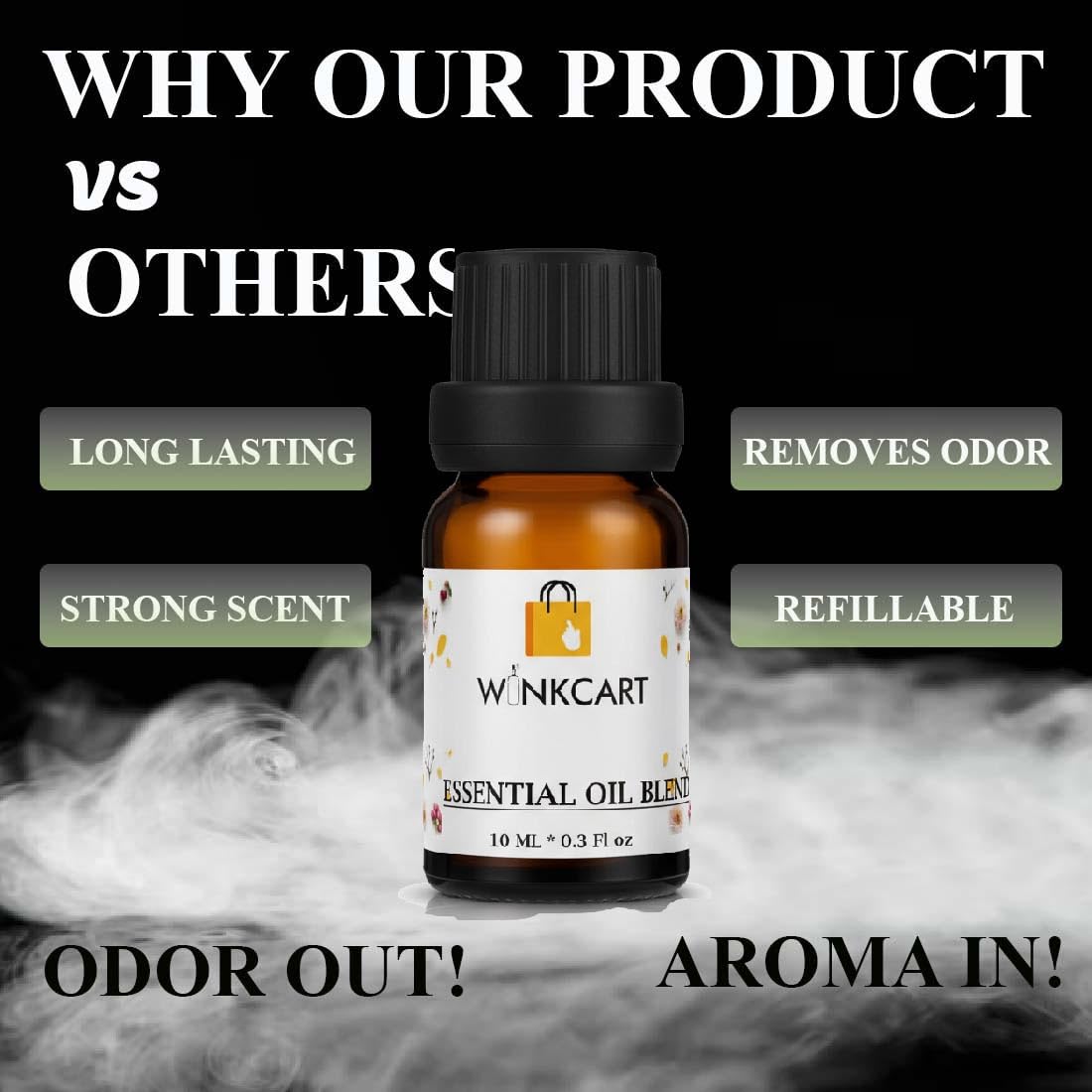 Winkcart Fragrance Oil Blueberry Essential Oil for Diffusers,Candles,Air Freshener,Soap| Helps in Meditation|Long-Lasting Fragrance Oil for Home, Car & Office, Natural Aromatherapy Scent|10 ml| 4