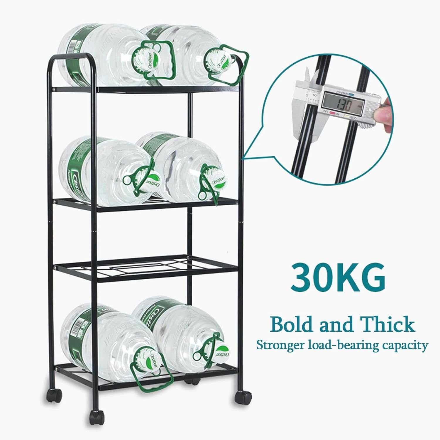 Pot Stand Corner Shelf Pan Storage Organizer for Kitchen with Saucepan Racks - Space Saving Pot Rack Holder for Countertop or Cabinet Storage