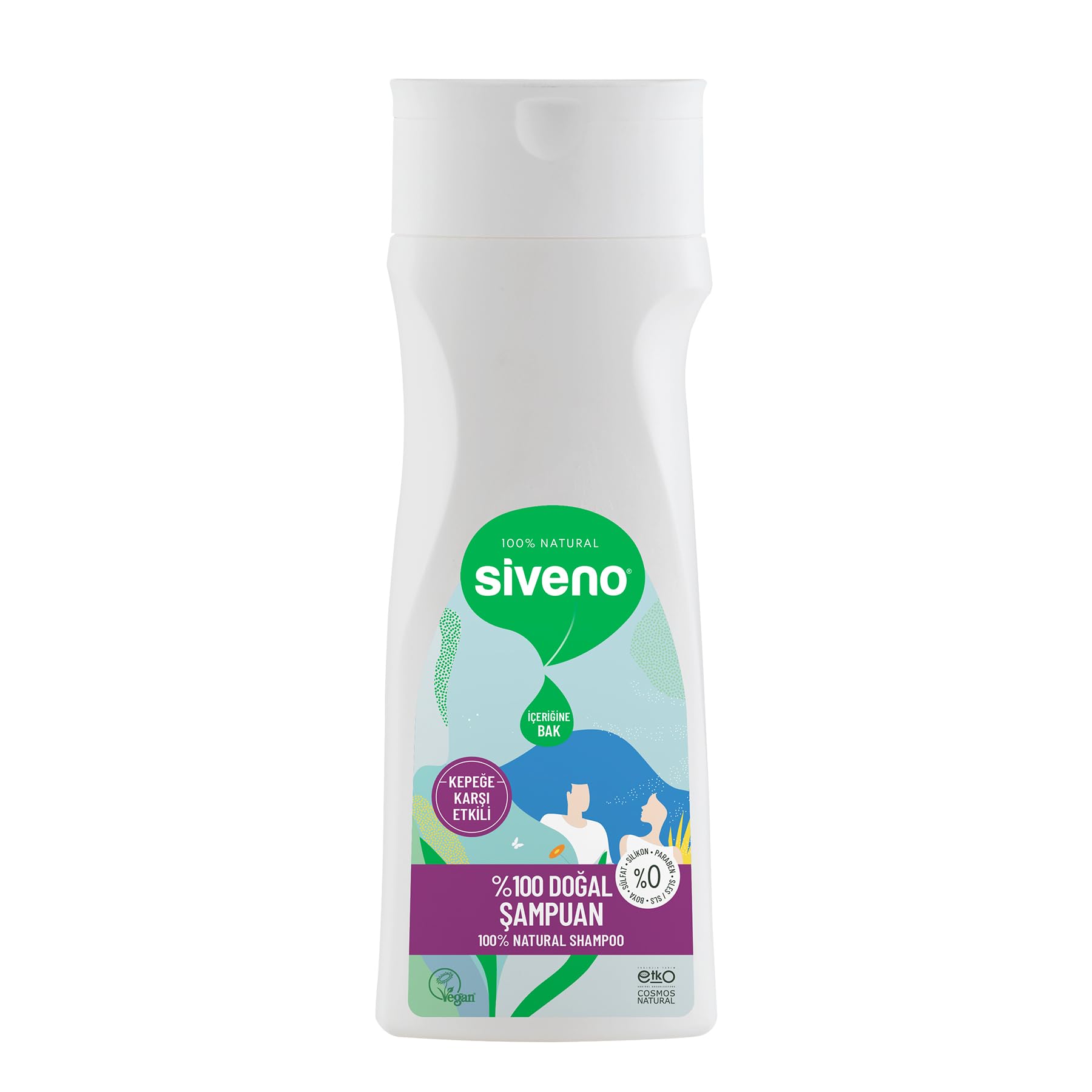%100 Doğal Kepeğe Karşı Etkili Şampuan Günlük Bakım Yağlı Saçlar Çay Ağacı Keklik Üzümü Vegan 300 ml