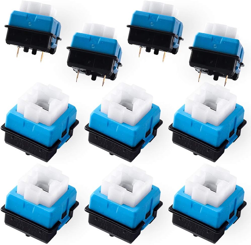 - HUYUN 10X Romer G Mechanical Keyboard Switches Compatible for Logitech G310 G810 G910 G613 GPro Keyboards (Blue)