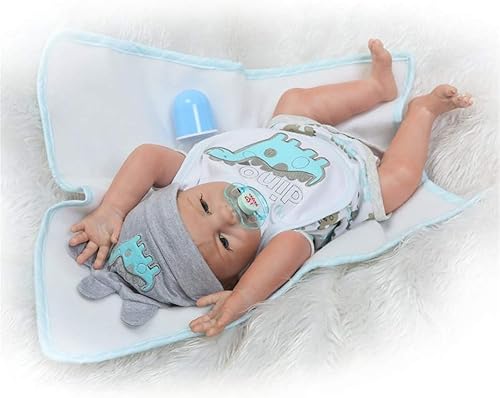Miniatura 6 de iCradle Muñecas de bebé Reborn de cuerpo completo de silicona, gemelos, niños y niñas, de 20 pulgadas, anatómicamente correctos, tamaño recién