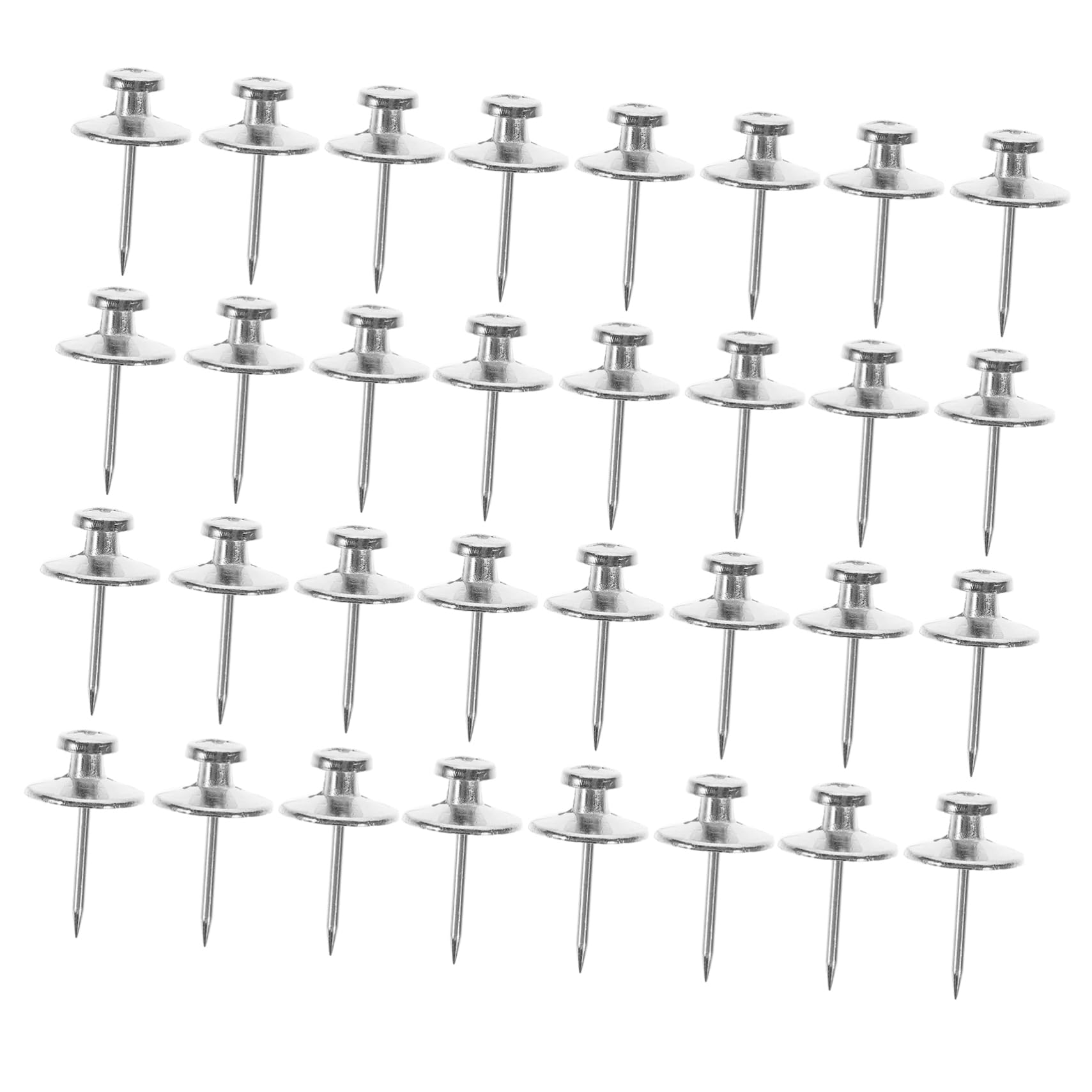 Housoutil 5 Sätze Reißzwecke Aus Metall Korkboards Korkplatte Tack Stecknadeln Für Die Karte Bulletin -Brett Stifte Für Korktafel Kleine Stecknadel Silber Zinklegierung 30 Stück * 5