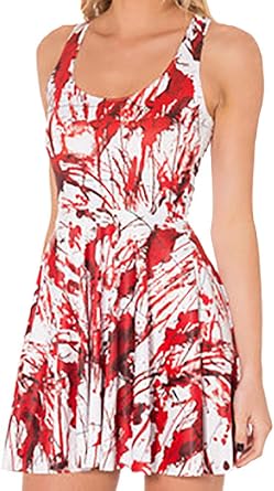 Sister Amy Womens Pattern Printed Elastic Sleeveless Shaping Camisole Skater