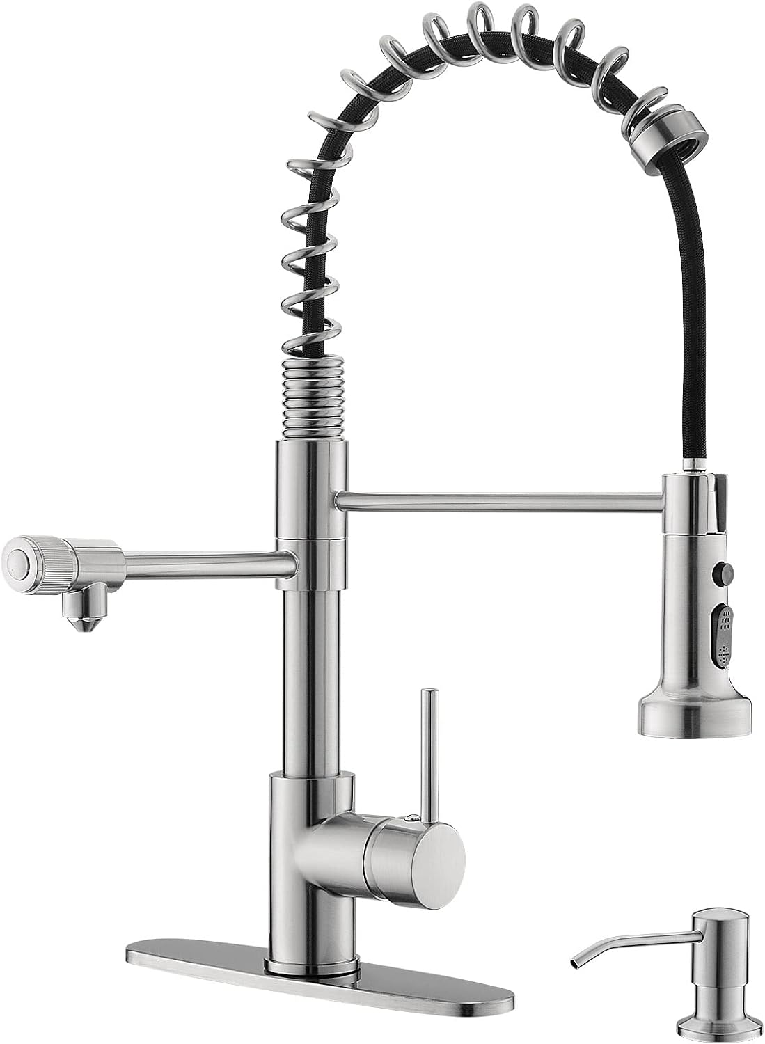 Kitchen Faucet with Soap Dispenser Cenosa 3 in 1 Drinking Water Faucet