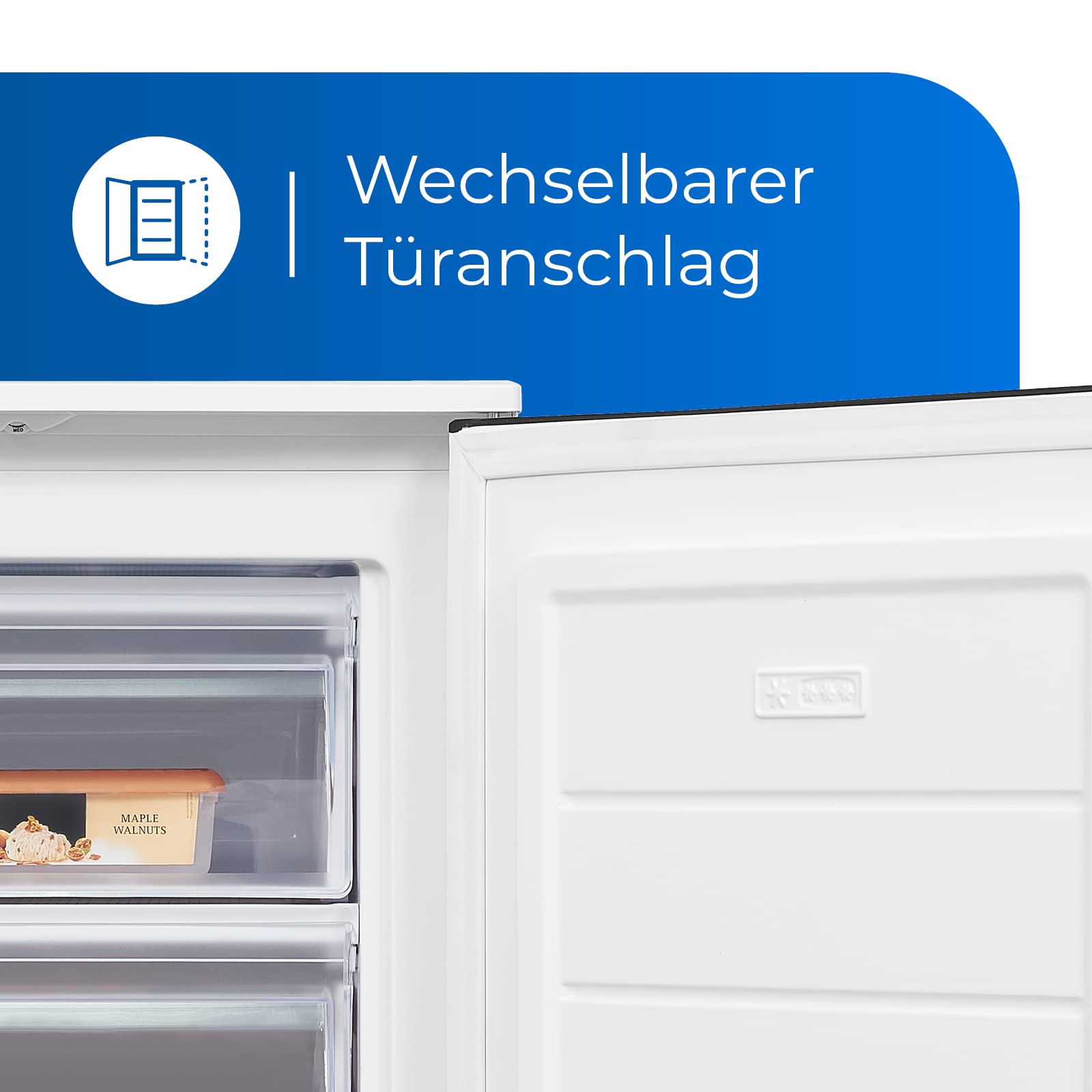 Exquisit Gefrierschrank GS81-040C weiss | 87 l Nutzinhalt | 4 Sterne | 55cm