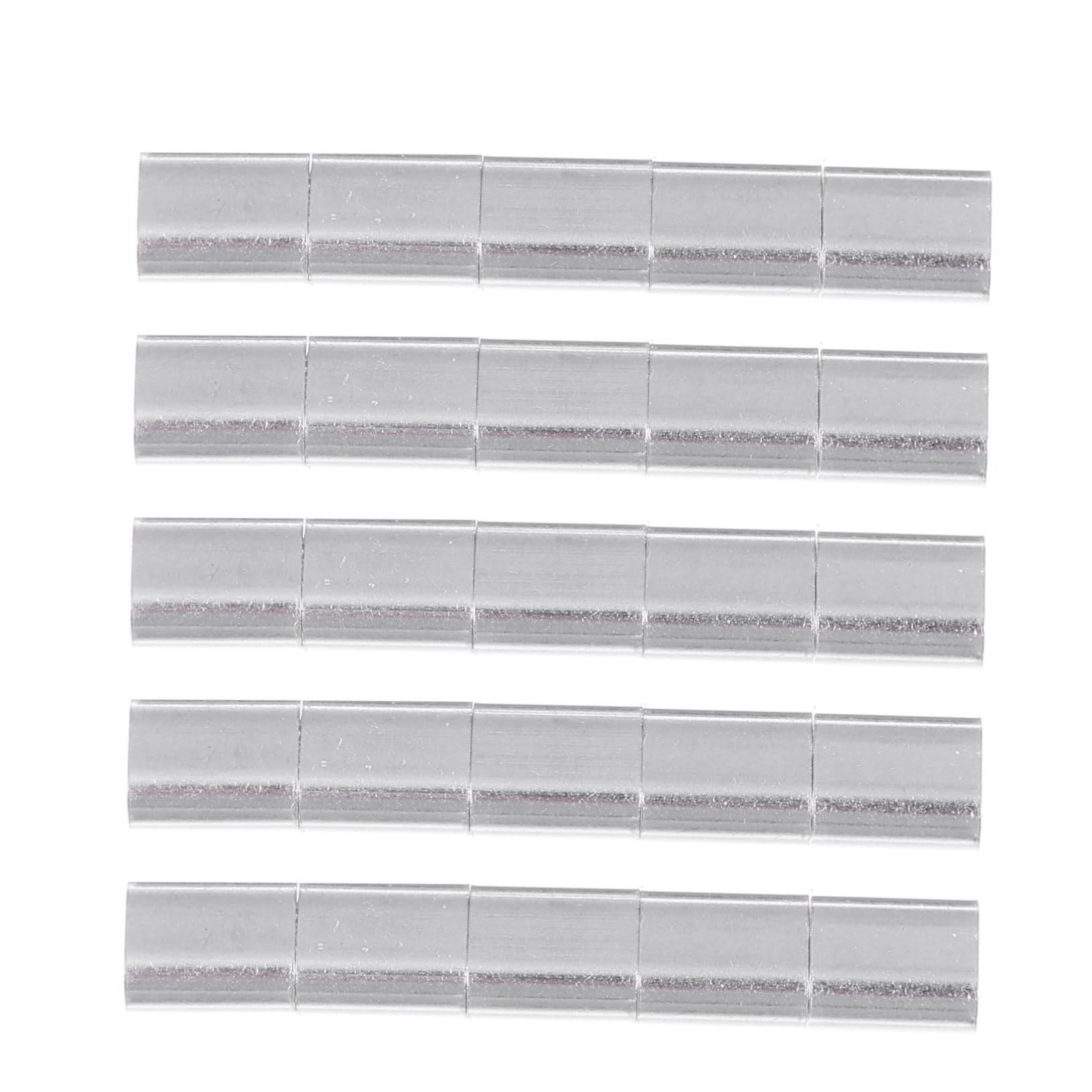 NAMOARLY Aluminum Crimping Loop Sleeves 100 Pcs Oval Flat Hole Sleeve for Wire Rope Chuck Fishing Line Connector Hardware