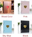 Album de scrapbook, album de schrapbook en bois Livre d'or DIY Livre de souvenirs avec 30 Les pages noires présentent pour Noël Saint Valentin anniversaire Fête des mères Cadeau d'anniversaire