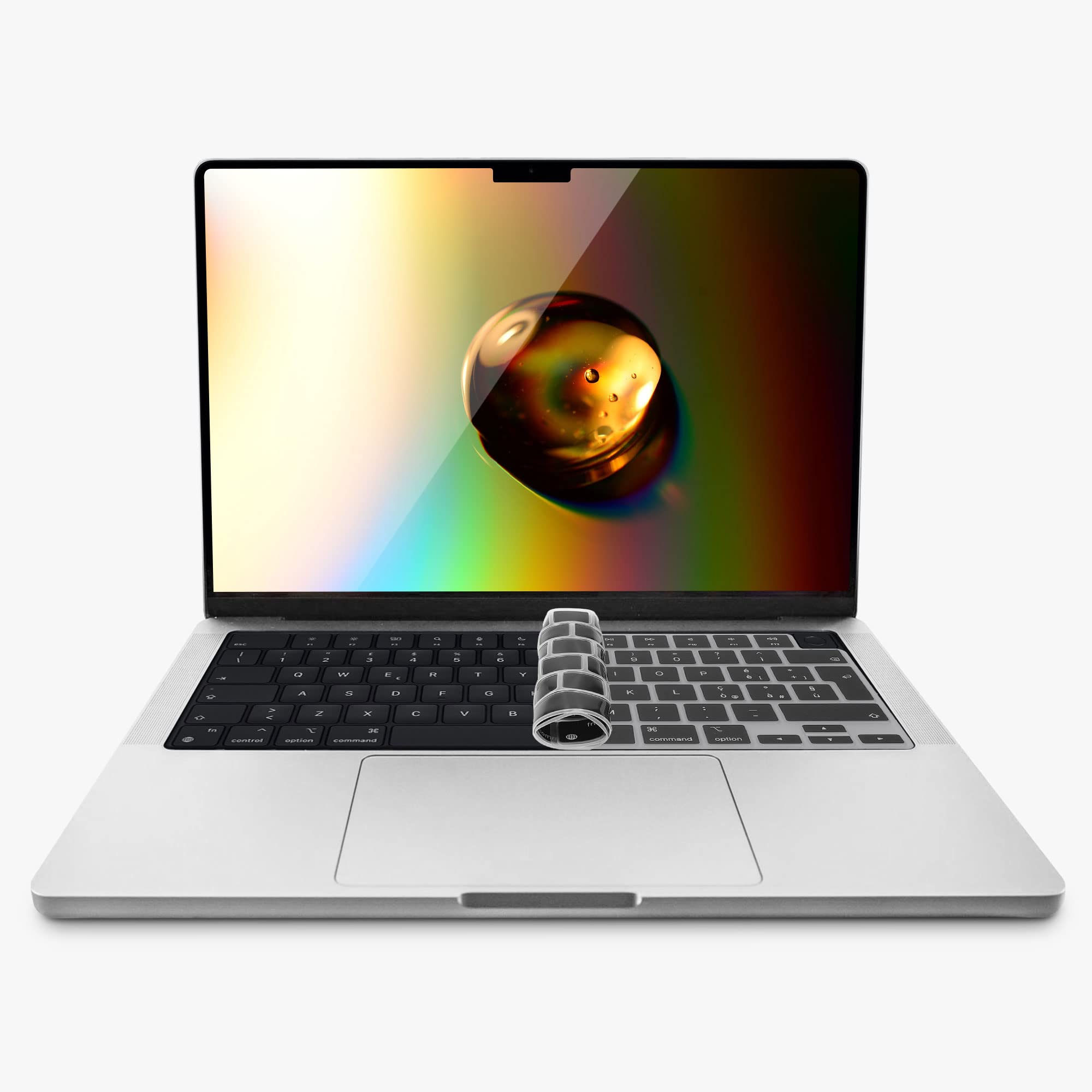 kwmobile Silicone Keyboard Protection - QWERTY (Italian) Keyboard Cover Compatible with Apple MacBook Pro 16
