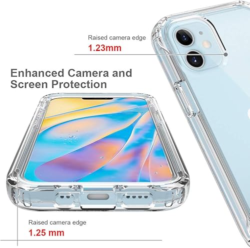 Miniatura 4 de Funda transparente para iPhone 13 y 14, funda de protección de cuerpo completo de 360, protector de pantalla integrado sensible al tacto,