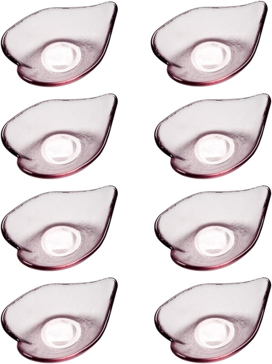 Sauce Dipping Saucer Sauce Dipping Bowls Multipurpose Glass Side Dish Bowl Pink Stylish Design Seasoning Dishes Soy Dipping Sauce Dishes Good for Ketchup, Soy Sauce Snacks, Fruits-Set Of 8 Soy Sauce B