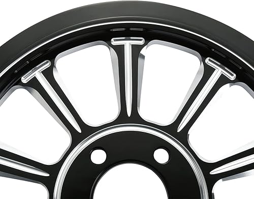 Miniatura 7 de XMT-MOTO - Piñón de polea para correa de rueda trasera para Harley Touring Road Glide no ABS 08-21