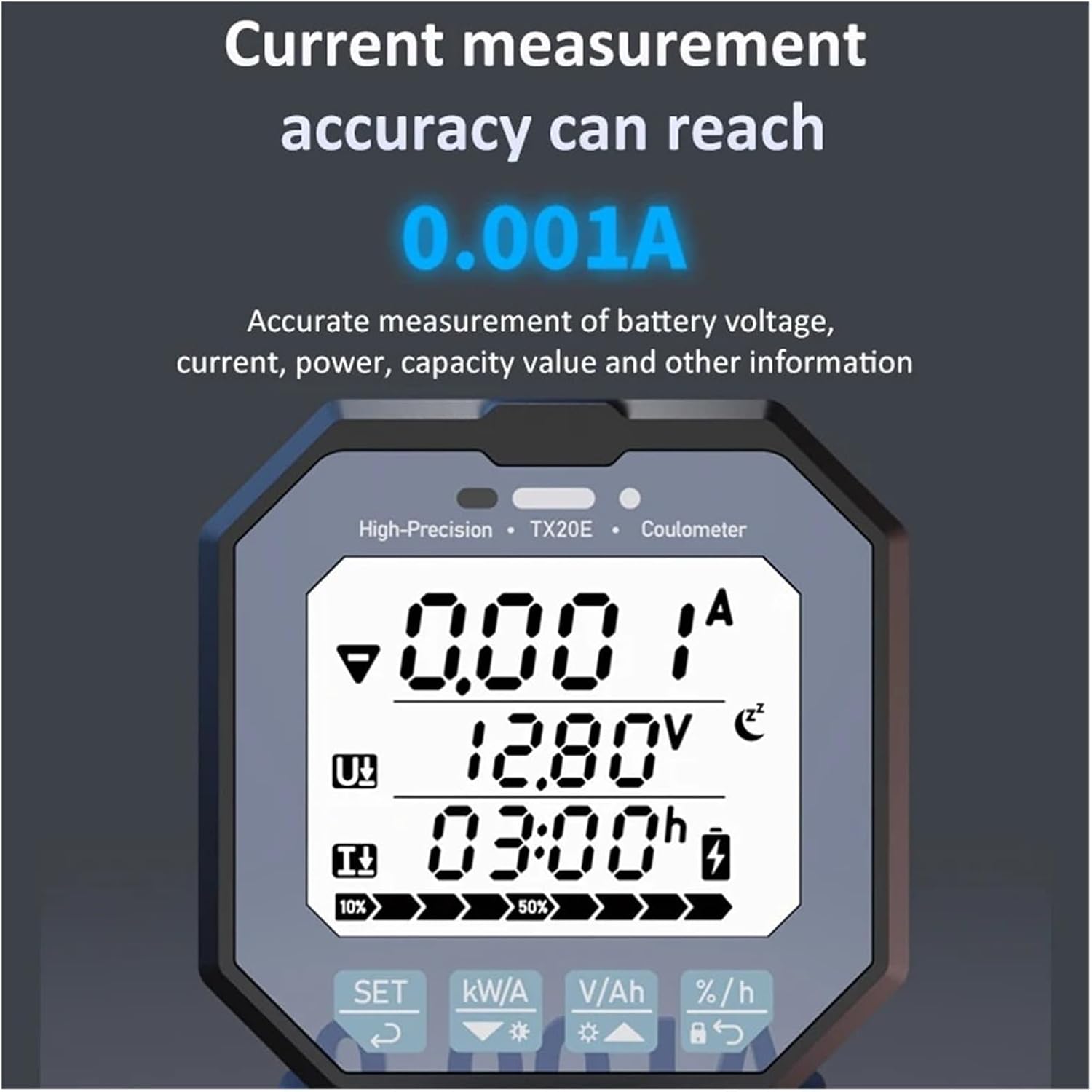 TX20 Coulomb Lithium Battery Monitor Battery Capacity Indicator(TX20-100A)