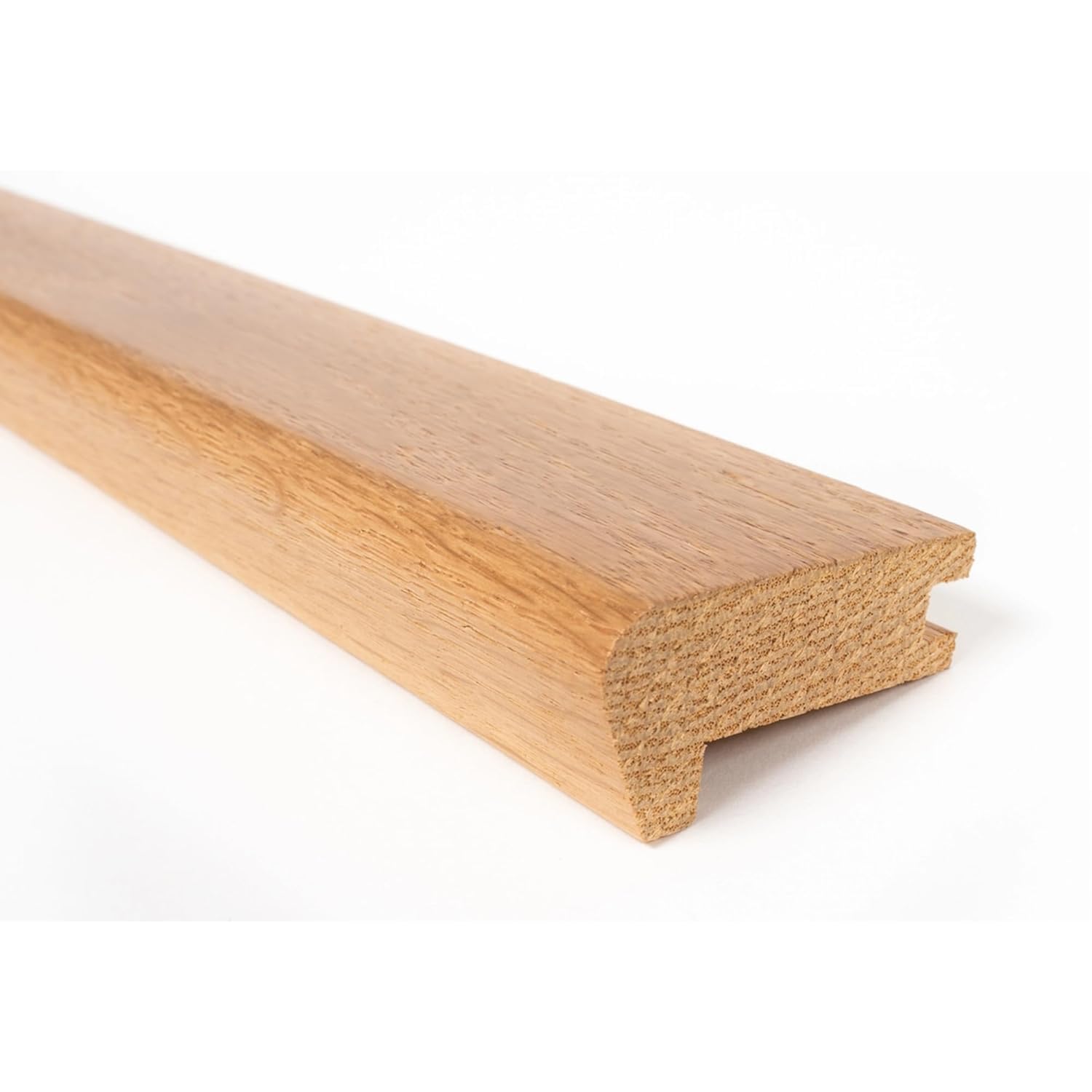 Project DIY® 900mm Solid Oak Stair Nosing for 20mm Flooring | 6mm Wear Layer | 58mm Width x 27mm Height | Compatible with Solid & Engineered Wood | Premium Solid Oak (Lacquered Oak)