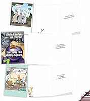 Vista 3 de NobleWorks - Juego de 20 divertidas tarjetas de felicitación de cumpleaños con sobres (4.63 x 6.75 pulgadas) paquete variado de humor para adultos
